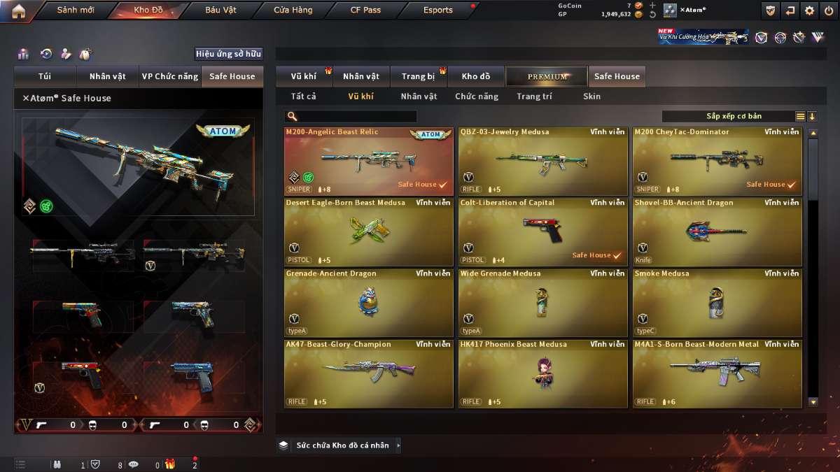 shop acc cf uy tin gia re